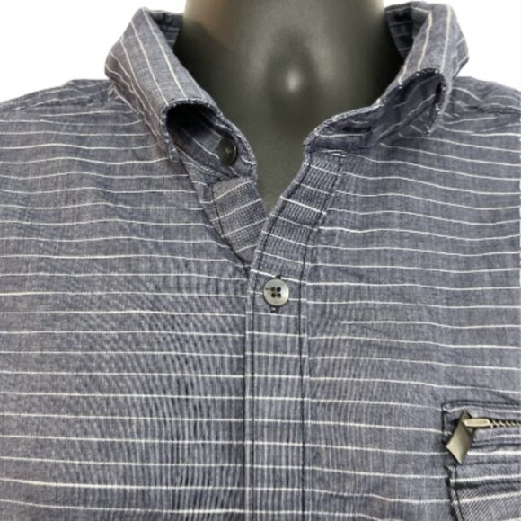 Reaction Kenneth Cole Cotton XL Short Sleeve Button Down Collared Shirt w/pocket - Picture 5 of 14